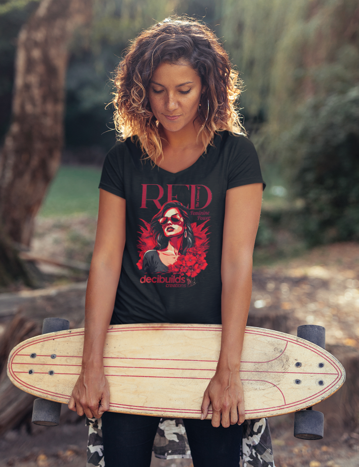 RED - V - Premiumshirt